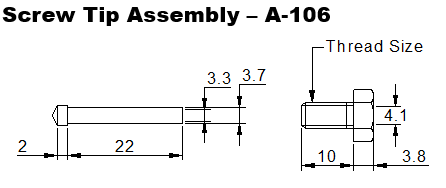 A-106 Screw Tip Assembly - Image 3