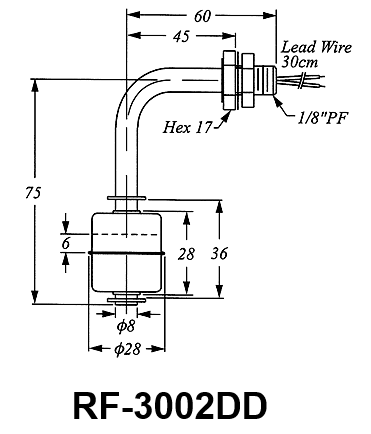 High Temperature Metal (SUS316) Mini Float Switch - Image 7