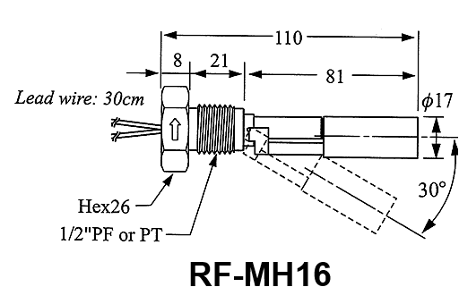 High Temperature Metal (SUS316) Mini Float Switch - Image 4