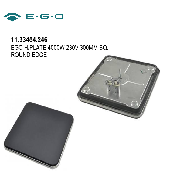Square Rounded Edge with Outer Rim Hotplate 300 X 300 - Image 4