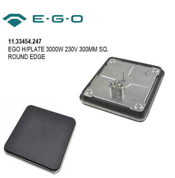 Square Rounded Edge with Outer Rim Hotplate 300 X 300 - Image 5