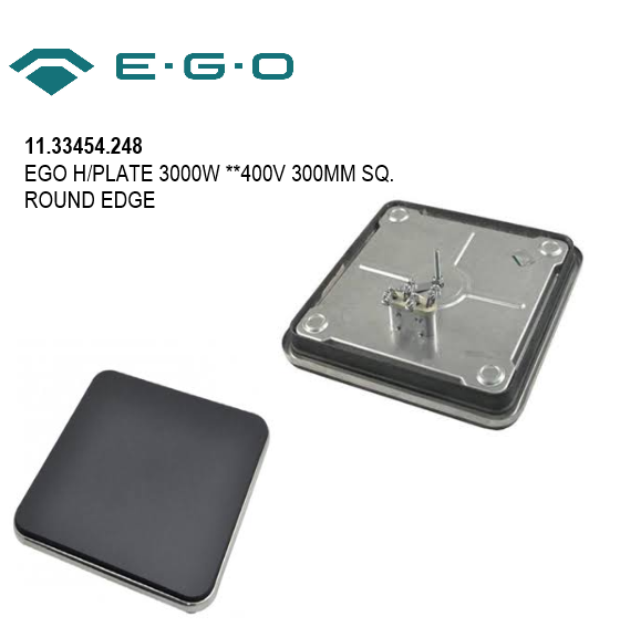 Square Rounded Edge with Outer Rim Hotplate 300 X 300 - Image 6