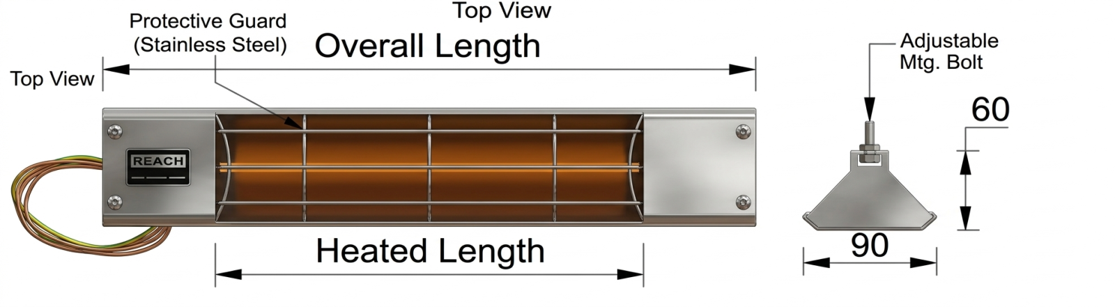 Infrared Quartz Radiant Heater - Image 2