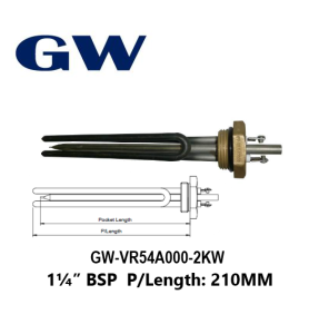GW BRAND Screw-In 1¼” BSP Heating Element